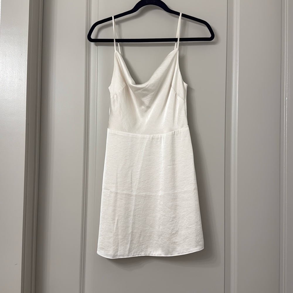 Aritzia satin mini dress